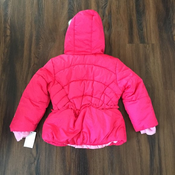 ZeroXposure Pink Winter Hooded Heavyweight Coat Size Medium(5/6) New With Tags - Picture 3 of 9